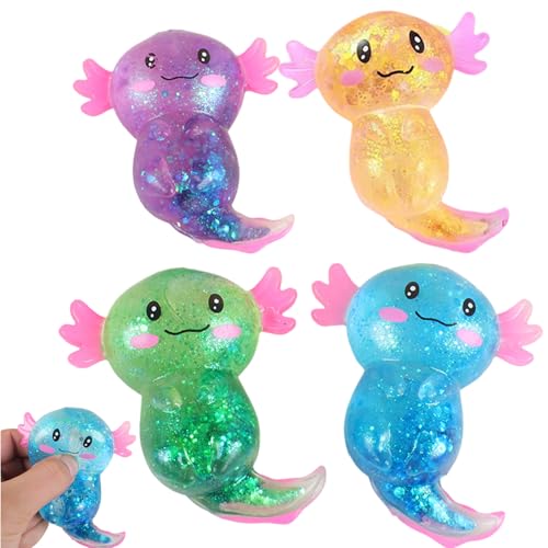 Zuckerball, 4pcs weiche Axolotl Squish -Spielzeug, Stressabbau Sensory -Spielzeug für Kinder und Erwachsene Geschenke Zuckerball, 4pcs weiche Axolotl Squish -Spielzeug, Stressabbau Sensory -Spielzeug für Kinder und Erwachsene Geschenke von Csafyrt