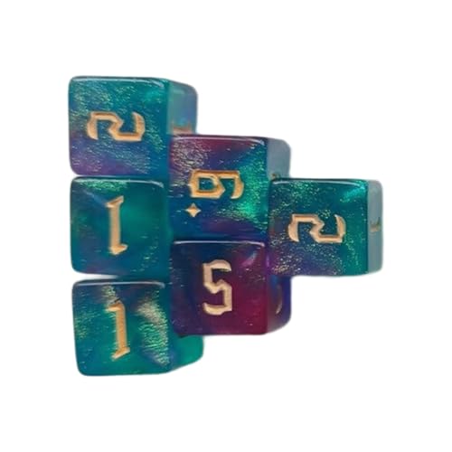 16mm Zices Set Bunfle Sechs Sided Dices Cubes Mit Großen Zahlen Spielen Runde Block Kinder Mathematikunterricht Bildungsspielzeug von Csnbfiop