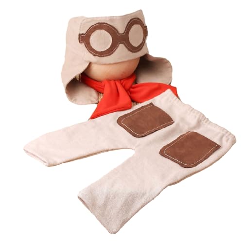 Csnbfiop 0-1M Baby Kleidung Overalls Overall Auge Brille Neugeborenen Fotografie Kostüm Set Infant Fotoshootings Outfit 2 Stücke von Csnbfiop