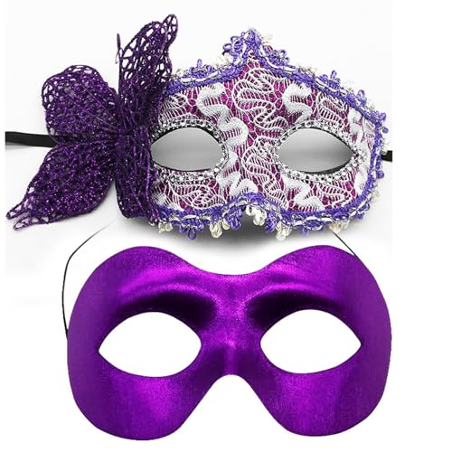 Csnbfiop 2pcs Elegante Schmetterlings Party Party Maske Anspruchsvoller Schmetterlingsseite Dekorierte Kostümmaske Für Besondere Veranstaltung von Csnbfiop