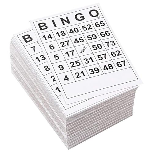 Csnbfiop 60 Stück Einweg Tischspielkarten Bingos Papierspielkarten Tischspielzubehör Für Unterhaltsame Intellektuelle Entwicklung von Csnbfiop