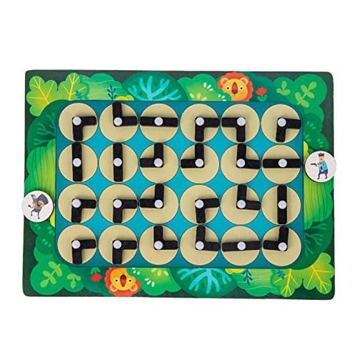 Csnbfiop Brett Balanciert Brettspiel Lernspielzeug Großes Holzlabyrinth 30 X 21 6 cm Neigungslabyrinth Spiel Für Kinder von Csnbfiop