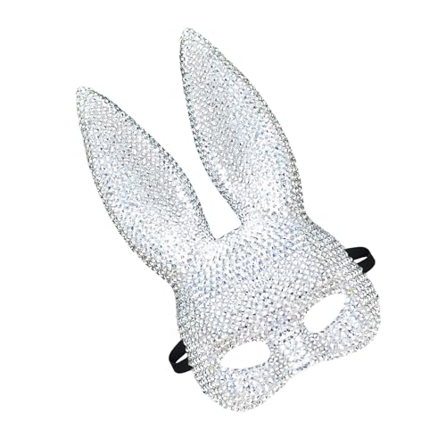 Csnbfiop Lustige Kaninchen Party Maskenzubehör Tierthema Party Kaninchen Maske Mit Elastischen Kopfbedeckungen Für Erwachsene Cosplays von Csnbfiop