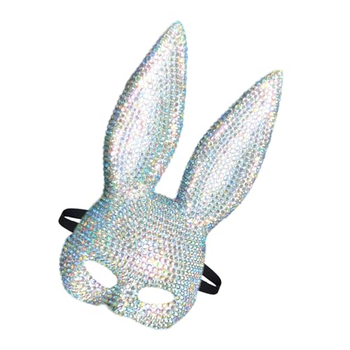 Csnbfiop Lustige Kaninchen Party Maskenzubehör Tierthema Party Kaninchen Maske Mit Elastischen Kopfbedeckungen Für Erwachsene Cosplays von Csnbfiop