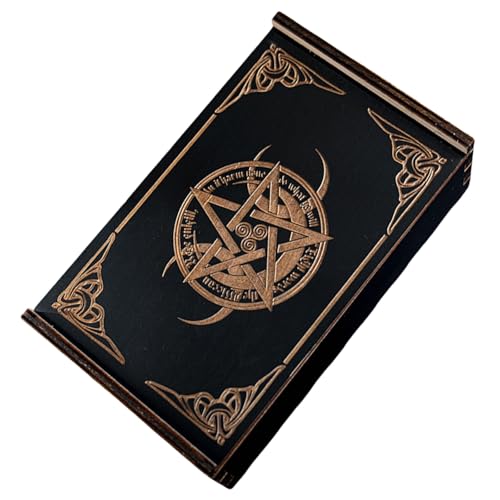 Csnbfiop Push Pull Tarot Karten Aufbewahrungsbox Holz Tarot Karten Aufbewahrung Geschenke Etui Kleine Schmuckkästchen Tragbare Wahrsagungs Aufbewahrungsbox von Csnbfiop