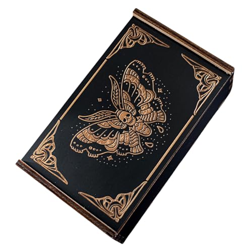 Csnbfiop Push Pull Tarot Karten Aufbewahrungsbox Holz Tarot Karten Aufbewahrung Geschenke Etui Kleine Schmuckkästchen Tragbare Wahrsagungs Aufbewahrungsbox von Csnbfiop