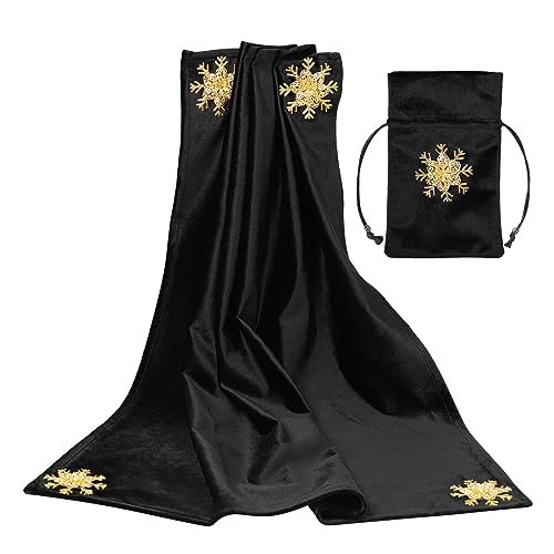 Csnbfiop Samt Wahrsagungen Tischdecke Mit Tarot Tasche Tasche Nordic Metaphysische Tuch Karten Brettspiel Tisch Abdeckung Karte Matte von Csnbfiop