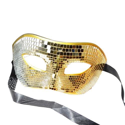 Csnbfiop Silberne Maske Mit Glitzernden Motiven Atmungsaktive Party Maske Charm Ornament Mit Auffälligen Motiven Für Verschiedene Anlässe von Csnbfiop