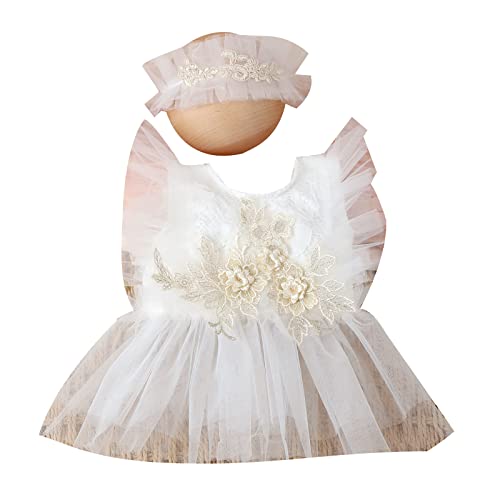 Csnbfiop Tragbare Neugeborene Fotografie Outfits Mädchen Spitze Outfit Set Baby Mädchen Kleinkind Prinzessin Fotos Kostüm von Csnbfiop