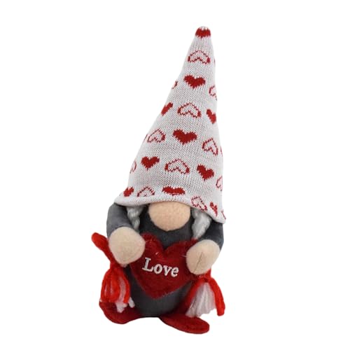 Csnbfiop Valentinstag Dekorationen Zwerge Plüschpuppen Mit Herz Liebe Schwedische Skandinavische Tomtes Puppen Hochzeiten Party Ornament von Csnbfiop