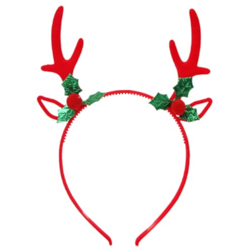 Csnbfiop Weihnachten Hirsch Horn Stirnband Festival Requisiten Rentier Hairhoop Saisonale Kopfbedeckung Feiertagsfeiern Kostümzubehör von Csnbfiop