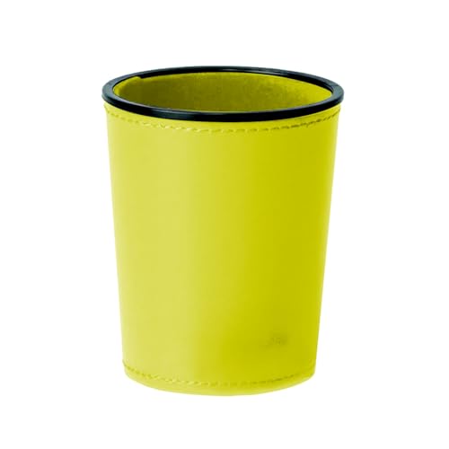 Würfel Shaker Tasse Tisch Spiel PU Leder Würfel Tasse Flanell Innen Ruhig Shaker Tasse Für Party Club Spiel von Csnbfiop