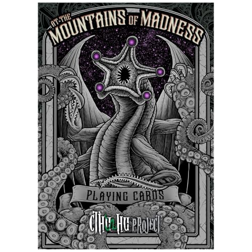 Cthulhu Project Poker Mountains Madness Black | Sammelkartenspiel mit Fokus auf den mythischen Roman von HP Lovecraft über die Expedition in die Antarktis von Cthulhu Project