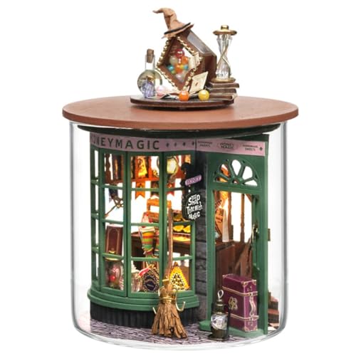 Ctwezoikmt DIY Book Nook Kits für Erwachsene Miniatur Haus Kit 3D Puzzle Miniatur Modellbausätze - Holz - für Sammler, Shop DIY Kabine von Ctwezoikmt