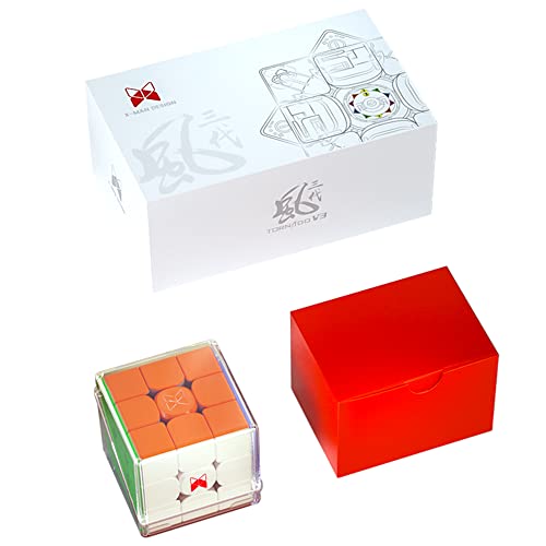 CuberShop QY X Man Tornado V3 M (Flaggschiff, mit Kernmagneten), 2022 neuer 3x3 magnetischer stickerloser Speed Cube, Upgraded Ver. des QY X-Man Tornado V2 M, 3x3 Flagship Speed Cube von CuberShop