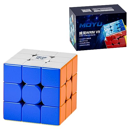 FunnyGoo MoYu Weilong WRM V9 3x3 Speed Magic Puzzle Cube weilong WR M v9 3x3x3 Cube Stickerless (MagLev Ball-core UV Coated Version) von CuberShop