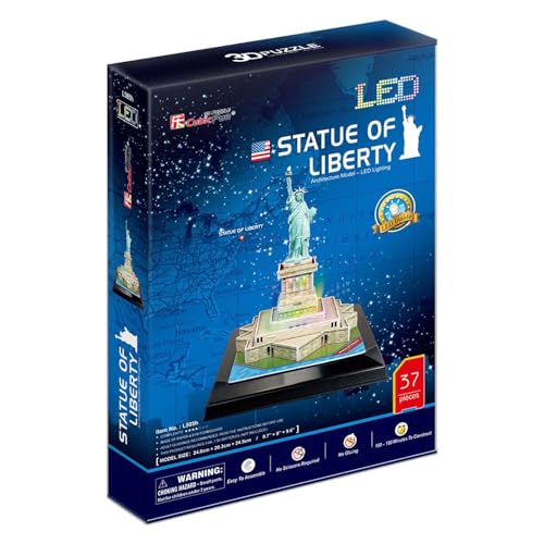 CubicFun 3D Puzzle Freiheitsstatue mit LED Beleuchtung Karton CubicFun 3D Puzzle Freiheitsstatue mit LED Beleuchtung Karton von CubicFun