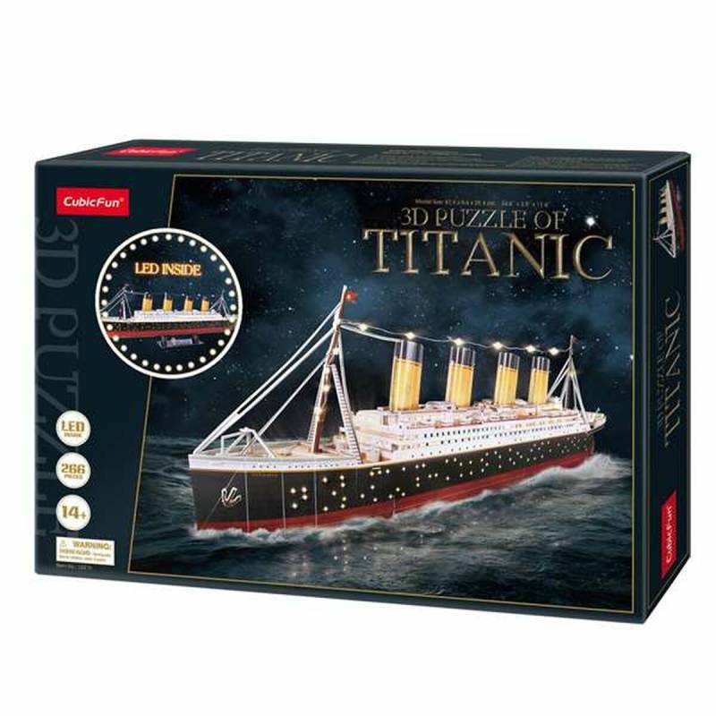 Kinder Puzzle aus Holz CubicFun Titanic 3D 266 Stücke von CubicFun