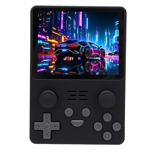 Cuifati Handheld-Spielekonsole, RK3326 CPU ARM Quad Core 1,5 GHz, Unterstützt Dutzende von Simulatoren, Unterstützung für PSP, über 10.000 Spiele, 16 G 128 G Dual-TF-Karte, (Black) von Cuifati