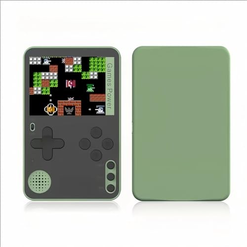 Cuifati Mini-Handheld-Spielekonsole, 2,4-Zoll-Farbbildschirm, Retro-Videospielkonsole mit 500 Klassischen FC-Spielen, 500-mAh-Akku, Gameboy-Unterstützung für TV-Anschluss und 2 Spieler (Grün) von Cuifati