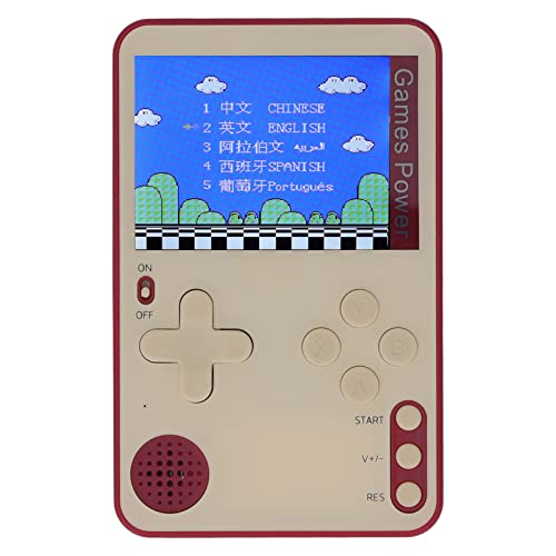 Retro-Handheld-Spielekonsole, 500 Beliebte Klassische Spiele, 2,4-Zoll-HD-Farbbildschirm, Ultraflacher Kartenspieler, Tragbarer Arcade-Spielautomat, Geschenke für Jungen und (Rot) von Cuifati