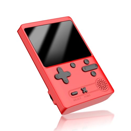 Cuifati Retro-Handheld-Spielekonsole, 500 Klassische Beliebte Spiele, 3-Zoll-HD-Farbbildschirm-Arcade-Gaming-Player mit Kabelwiedergabe auf Dem Fernseher, Übung für die (Rot) von Cuifati