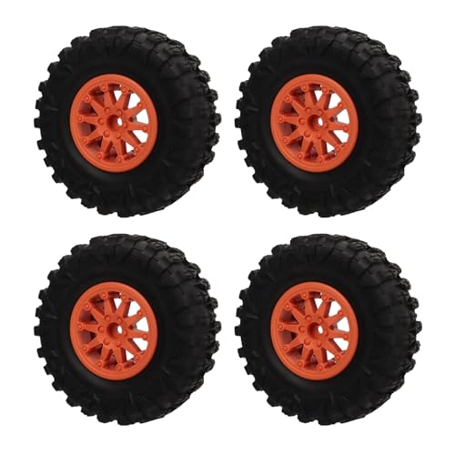 Culnflun 2.2 in RC Crawler -Reifen Nylon dreieckularer Hub RC -Auto Reifen Axial SCX10 90046 Redcat Gen8 hohe Traktionsdauer Ersatz für das Klettern (Orange) von Culnflun