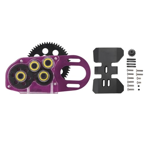 Culnflun 2LOW GEIBEMOTOR Motor Getriebe Dual Speed ​​Getriebe Leichte RC -Autogetriebe SCX10 III Capra 1/10 (Purple) von Culnflun