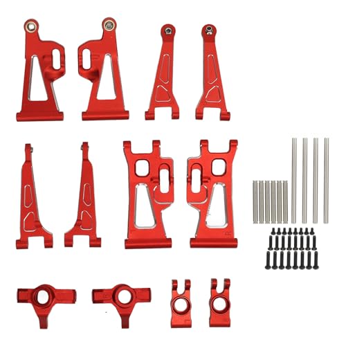 Culnflun Aluminium -Legierung RC Carsuspension Arm Set hoher Stärke Verbesserung der Leistung leicht für MJX 14210 14209 1/14 RC Car (Rot) von Culnflun