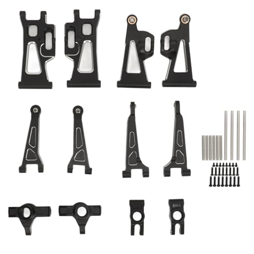 Culnflun Aluminium -Legierung RC Carsuspension Arm Set hoher Stärke Verbesserung der Leistung leicht für MJX 14210 14209 1/14 RC Car (Schwarz) von Culnflun