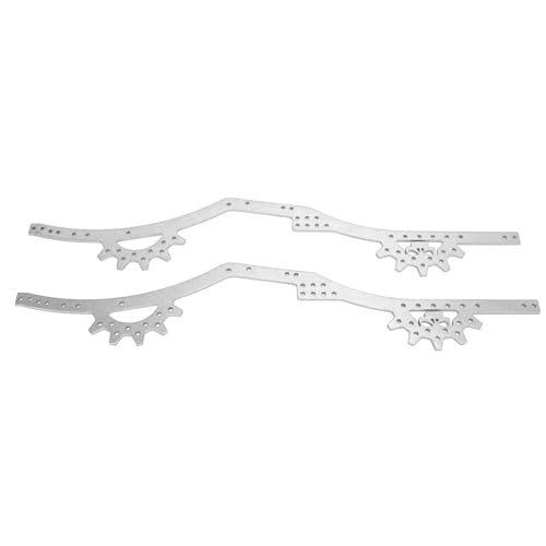 Culnflun Aluminiumlegierung Einstellbarer Radstand RC -Fahrgestellschienen für axiales SCX10 II 1/10 RC -Auto (Silver) von Culnflun