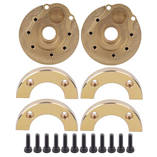 Culnflun Counterweight, 2Set Universal Removable Front Rear Brass Balance Weight Fit, for 4 RC Crawler Copper Material 40mm Diameter von Culnflun