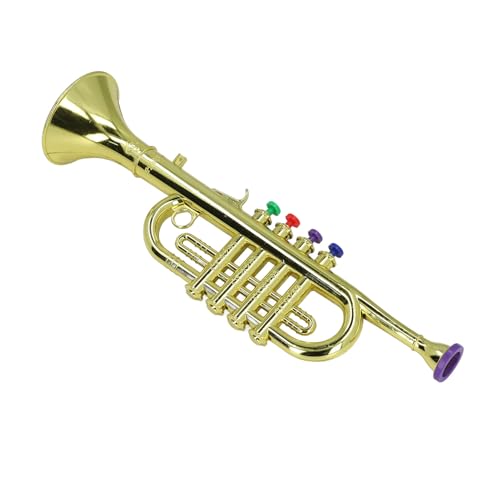 Culnflun Culnflun Saxophon-Spielzeug, Kinder-Saxophon-Spielzeug, 3-Ton-Musikinstrument, Rollenspiel, Mehrfarbiges Saxophon, für Kleinkinder (Gold) von Culnflun