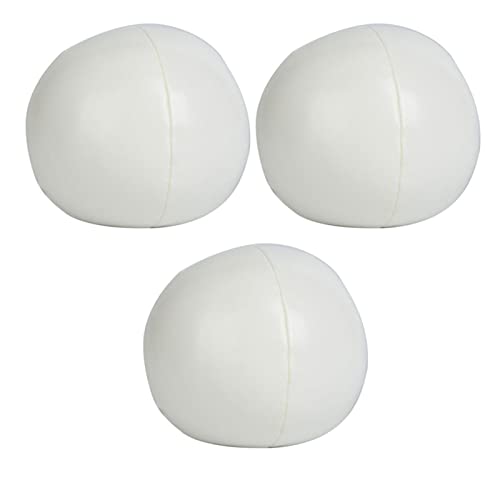 Culnflun Jonglier Ball Set Haltbarkeit Tränen widerstehen PU Leder Clown Jonglieren Bälle für Anfänger -Profis Kinder Kinder (White) von Culnflun