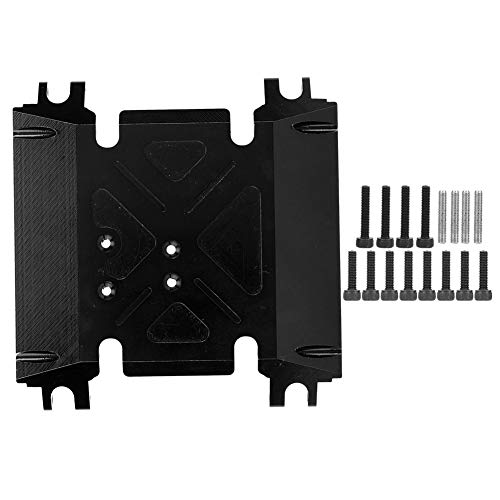 Culnflun RC Car Skid Plate, CNC -Bearbeitung Aluminiumlegierung Leichtes Ersatz Zubehör Axial Wraith 90018 Rotblau (Schwarz) von Culnflun