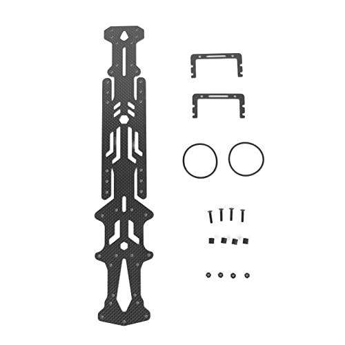 Culnflun RC Chassis Plate Kit Carbon Fiber Battery Mount for 1:10 Drift Car (Black) von Culnflun