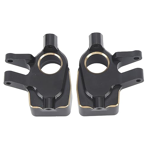 Culnflun RC Crawler Car Front Portal Axles Steering Knuckles for Axial Capra SCX10 III Fine Appearance Brass Material Black von Culnflun