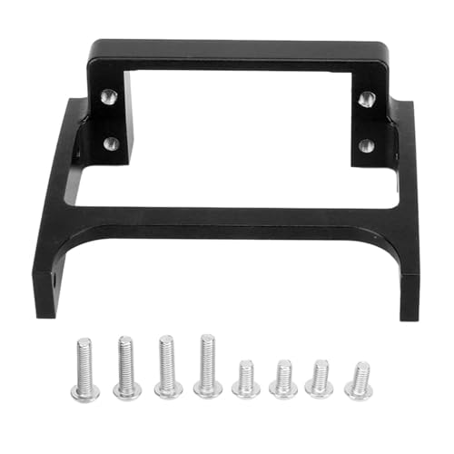 Culnflun RC Crawler Metal Servo Mount Aluminiumlegierbarkeit Stabile RC -Auto -Servo -Halterung für axiale SCX10 II 1/10 RC -Autos (Schwarz) von Culnflun