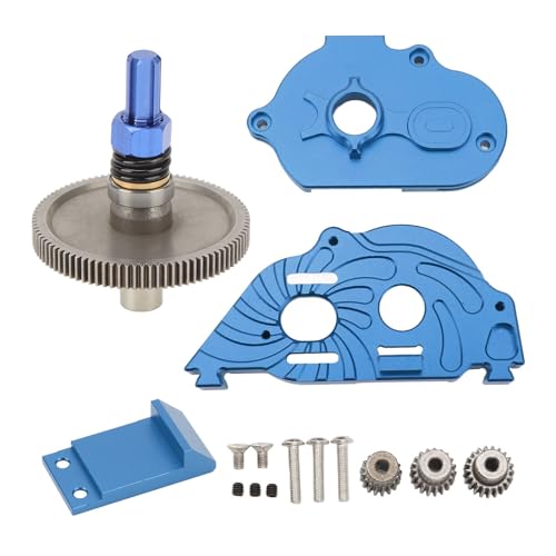 Culnflun RC Gearbox Cover Aluminum Alloy Transmission Box Housing Gear Wheel Pinion ARRMA SENTON Granite Typhon 1/10 RC Car Quiet Operational Easy Installation (Dark Blue) von Culnflun