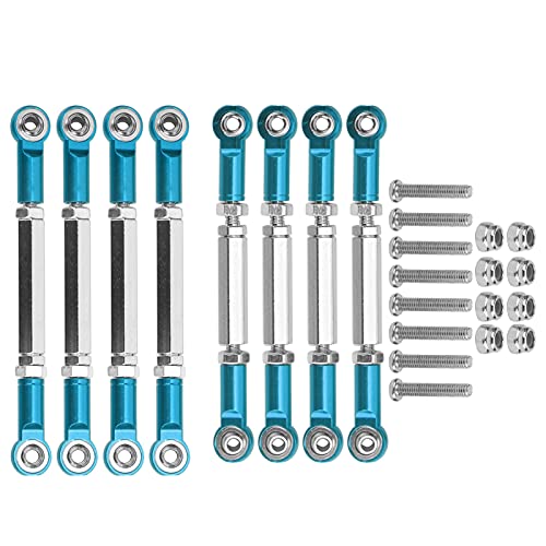 Culnflun RC-Lenkservo-Zugstange, Metallverbindungsarm, Spurstangenköpfe, Anschluss, leicht, für WPL MN Feiyu ferngesteuertes Autozubehör (Blue) von Culnflun