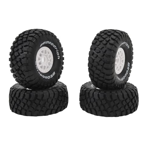 Culnflun RC Model Auto Reifen Durabilität Gummi -Konstruktion Starker Grip White Rand für Offroad -Abenteuer von Culnflun