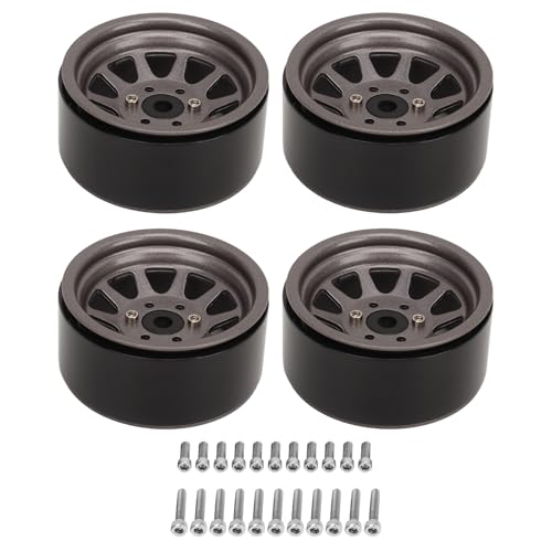 Culnflun RC Wheel Hub Zink Legierung Stahl 1,9 Zoll 10 Felgen Crawler Autorad für axiales SCX10 III III (Von) von Culnflun