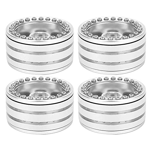 Culnflun RC Wheel Rim, Aluminiumlegierung Beadlock Wheel Rim Set, Leichte Hochleistungsanpassung für SCX10 90046 D90 1/10 RC von Culnflun