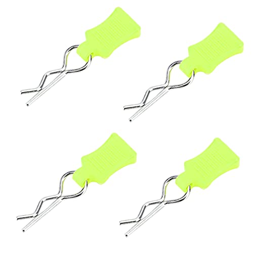 Culnflun RC-Zubehör, Karosserie-Clip-Pin-Befestigungshalterungsset, widerstandsfähige Aluminiumlegierung und Stahlmaterial für RC-Car 1/8 1/10 1/12 (GreenYellow) von Culnflun