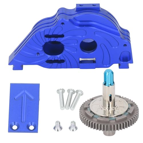 Culnflun Steel 57T Gear Aluminiumlegierung Getriebe Häuser Set starker Verschleiß und langes Lebensdauer arrma wirbs Big Rock RC Car (Blue) von Culnflun