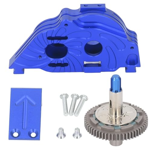 Culnflun Steel 57T Gear Aluminiumlegierung Getriebe Häuser Set starker Verschleiß und langes Lebensdauer arrma wirbs Big Rock RC Car (Dark Blue) von Culnflun