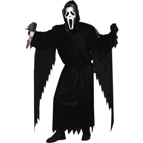 Cultica Scream Ghostface Kostüm mit Original Scream Maske und Ghostface Messer, Einheitsgröße von Cultica