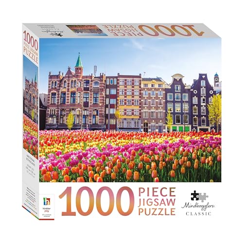 Curious Universe Hinkler - Mindbogglers 1000 Teile Puzzle - Amsterdam Niederlande - Tulpen im Frühling - Puzzles für Erwachsene, 546 x 690 mm, 9354537011918 von Curious Universe