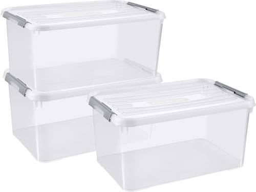 Curver 240679 Kunststoffbox HANDY geschlossen, stapelbar (B x H x T) 400 x 290 x 600mm Transparent 3 von Curver