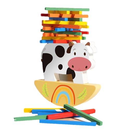 Cushangty Balance-Stacking-Spiel, Balance-Bausteine-Spiel | Lernspaß und fesselndes Brettspiel | Pädagogisches und interaktives Kinderspielzeug, unterhaltsames Brettspiel für und Mädchen ab 3 Jahren von Cushangty